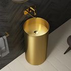 STAINLESS STEEL ROUND GOLD BASIN