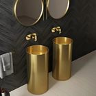 STAINLESS STEEL ROUND GOLD BASIN