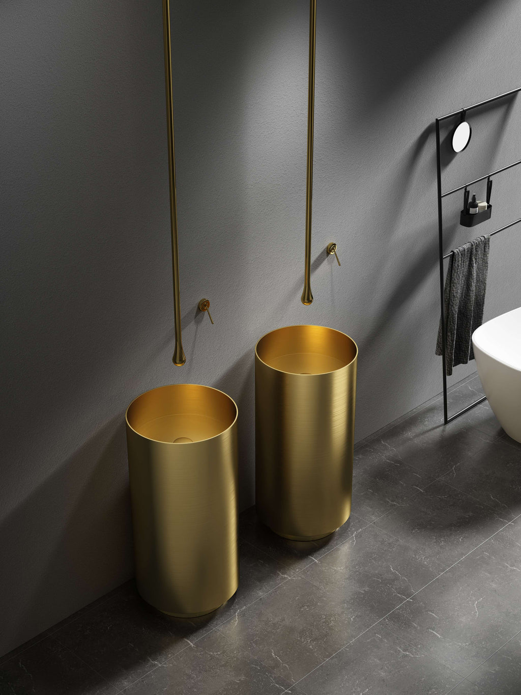 Free Standing Base by Zinarch - Gold And Black