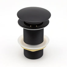 Pop Up Waste Coupling - Ceramic Black