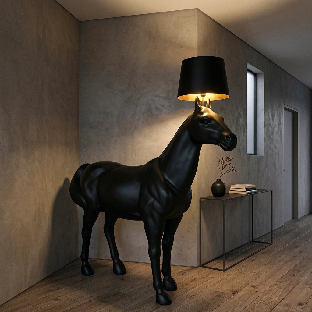 Midnight Horse Floor Lamp