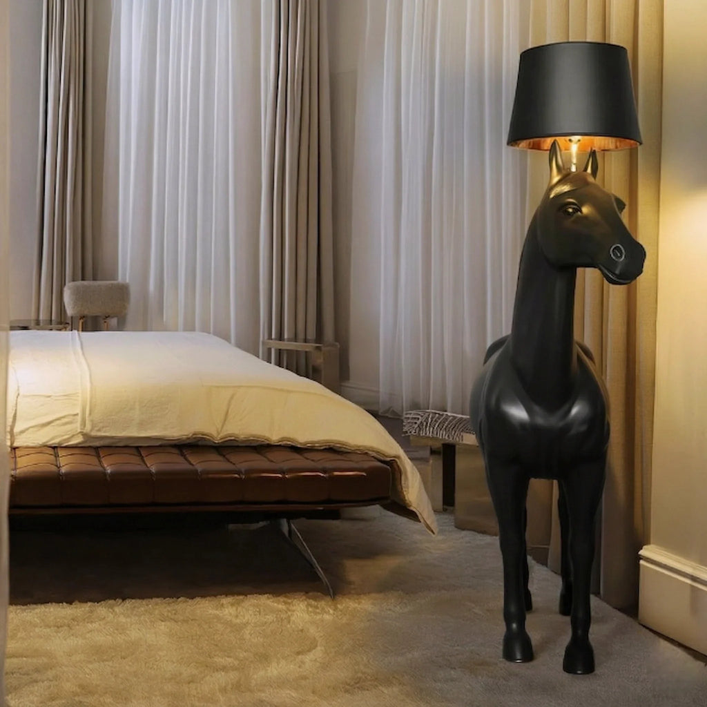 Midnight Horse Floor Lamp