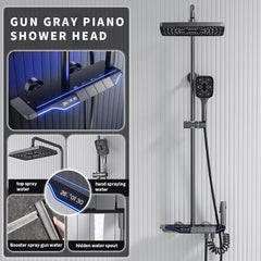 Luminous Digital Display Shower