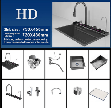 Moderna Kitchen Sink with Digital Display