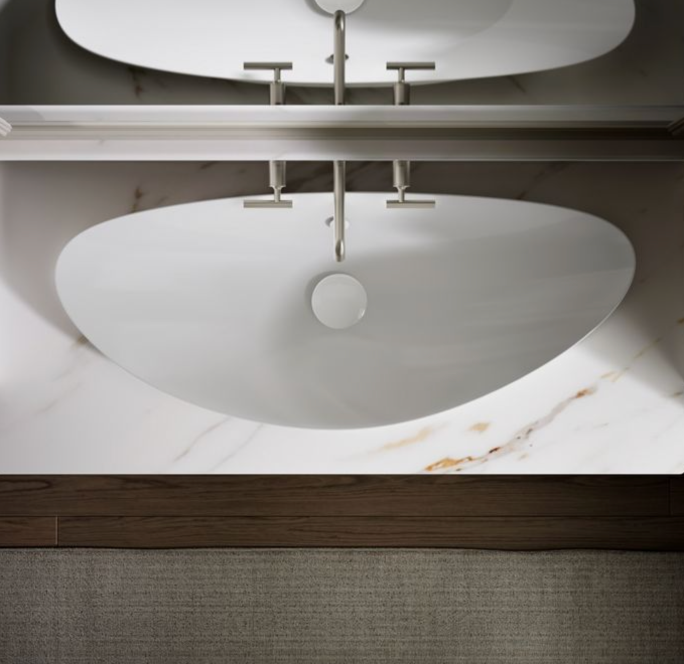 White Oval Table Top Basin