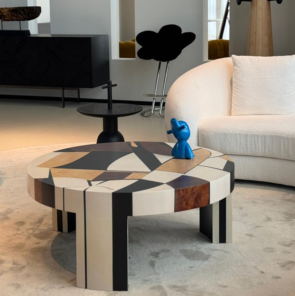 Contemporary Artistic Wooden Coffee Table