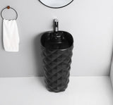 Diamond Black Freestanding Basin