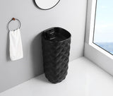 Diamond Black Freestanding Basin