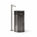 Transparent resin column freestanding basin