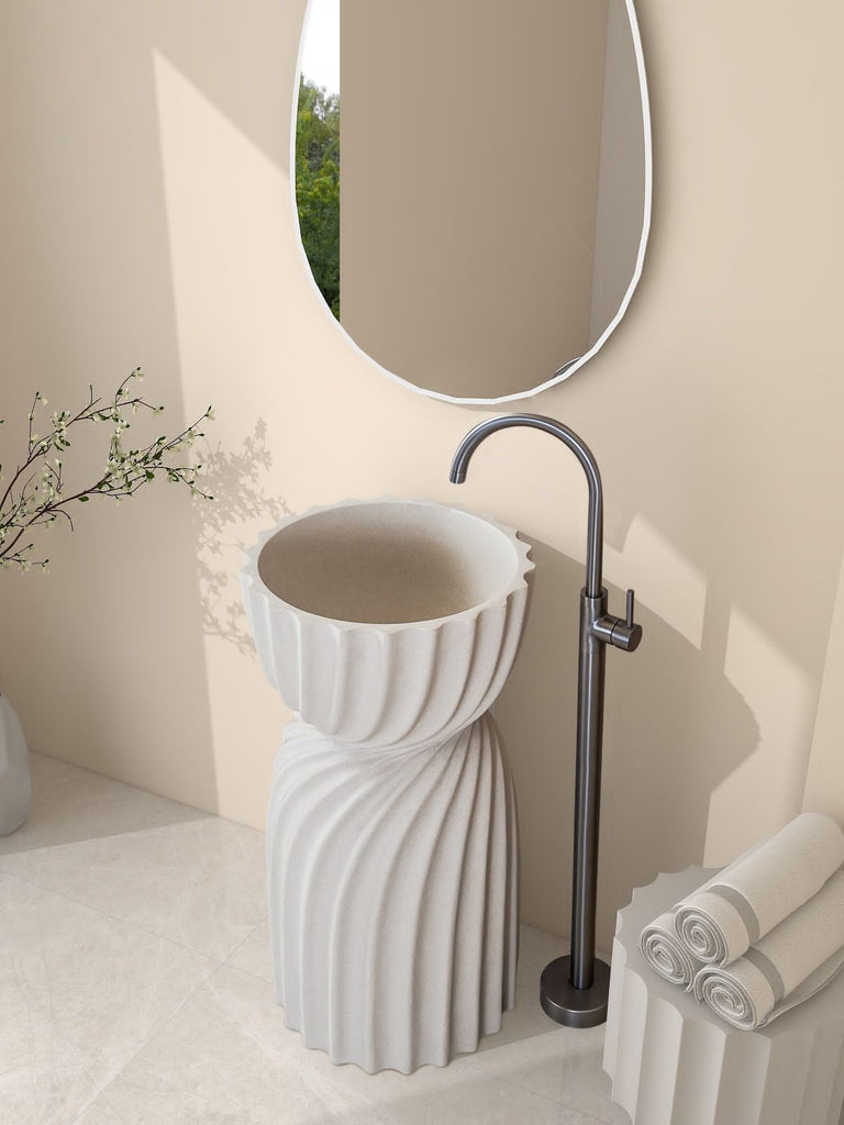 Modern & Luxury Freestanding Column Wash Basin