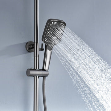 Zinarch Thermostatic Shower System with 5 Water Modes