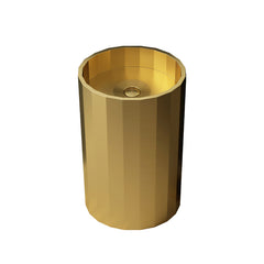 Stainless Steel Polygonal Freestanding Washbasin