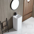 Free Standing Basin by Zinarch - Fusion White