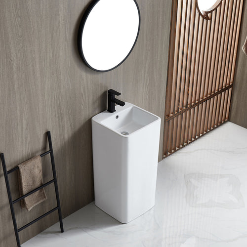Free Standing Basin Fusion White