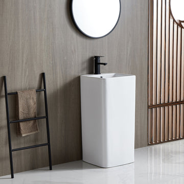 Free Standing Basin by Zinarch - Fusion White